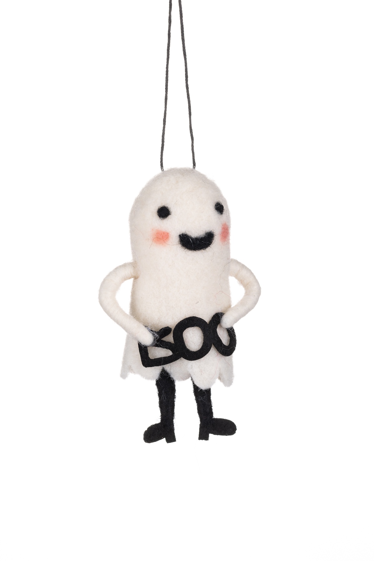 Shoeless Joe Boo Ghost Felt Halloween Decoration